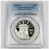 Statue Liberty Platinum Eagle Coin
