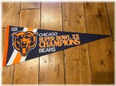 Retro Championship Pennant - Chicago Bears 1985 Super Bowl XX