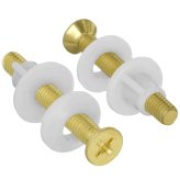 Brass Toilet Seat Hardware Kit