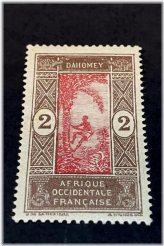 Dahomey 2 Franc Stamp: A Fine Piece of Afrique Occidentale Francaise History