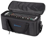 Double-Sided Pro Audio Rack Bag with Shoulder Strap and 12" Depth by Rockville