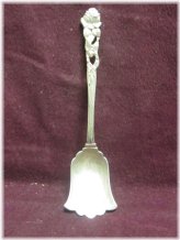 German Rose Silver Sugar Spoon