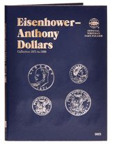 Coin Collection Book for Eisenhower/Anthony Dollar$ (1971-1999) by Whitman