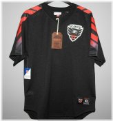 Black-and-Red D.C. United Soccer Jersey by Mitchell & Ness