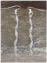 Southwestern Spiraled Silver Earrings