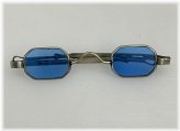 Vintage Blue Tint Eyeglasses with Extending Arms