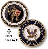 Divine Shield" Enamel Navy Challenge Coins