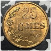Luxembourg 25 Centimes - 1947 High Grade