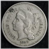 Civil War Era Three Cent Nickel