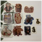 Nostalgic Teddy Bear Sticker Collection