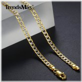 Golden Hammered Curb Chain Necklace