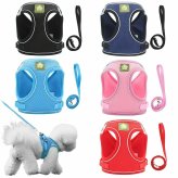 Breathable Mesh Dog Vest and Leash Set