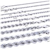 Frosty Diamond Rope Chain