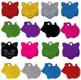 Anodized Aluminum Pet ID Tags - 100pcs/pack