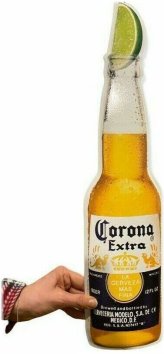 Lime-Inspired Corona Metal Pub Sign for Mancave or Bar Decor