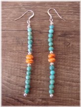 Southwestern Turquoise Dangle Earrings