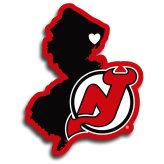 Devils Pride Vinyl Auto Decal - New Jersey Shape