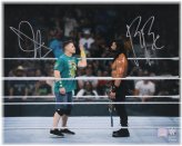 Legends Collide Autographed In-Ring Face-Off Photo