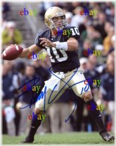 Golden Moments: Brady Quinn Autographed 8x10 Photo Reprint