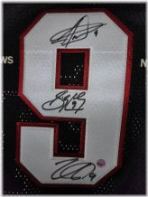 Triple Autographed Shattuck St Mary's Hockey Jersey by Crosby, MacKinnon, and Toews