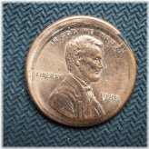 Off-Center 1989 Lincoln Cent