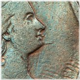 Spiked Chin 1804 Draped Bust Half Cent in Very Fine Condition