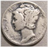 1945 D Mercury Dime - 90% Silver