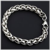 Silver Wheat Link Bracelet