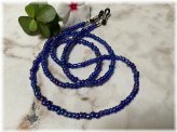 Sapphire Sky Beaded Eyeglass Chain