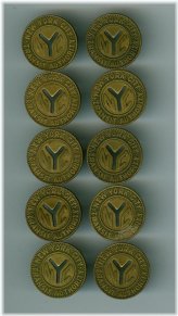 1953 NYC Subway Token Variety Lot