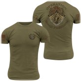 O.I.F. Veteran Tee in Military Green by Grunt Style