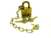 Brass Chain Master Padlock Set
