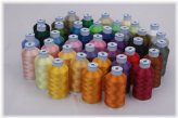 40 Color Premium Polyester Embroidery Thread Set for Brother Machines