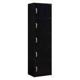 Enclosed Organization Cabinet - Black