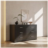 Midnight Oak 6-Drawer Dresser