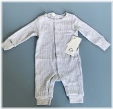 Gray Coverall with Mittens for Newborn Boys