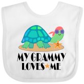 Turtle Love Bib & Burp Cloth Set