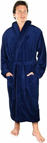 Shawl Collar Fleece Robe for Men by NY Threads