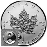 Maple Leaf Yin Yang Silver Coin