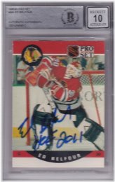 Belfour Hall of Fame Autographed Blackhawks Rookie Card