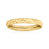 Golden Lattice Diamond Ring