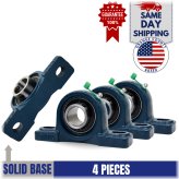 Solid Base Pillow Block Set with 1" Bore (4 pieces)