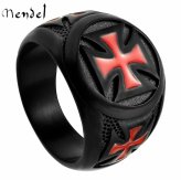 Black Templar Cross Ring