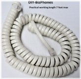 Ivory Coil Handset Cord (12ft) for AT&T Trimline Phone 210