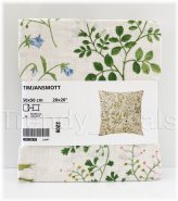 Floral Breeze Pillow Cover - Off-White Cotton Cushion