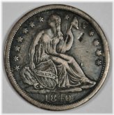 1840-O Seated Liberty Half Dime - Natural XF Uncleaned