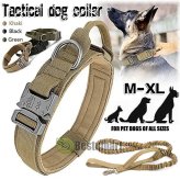 Commander's Collar - Heavy Duty Metal Buckle for Tactical K9 Training (M/L/XL)