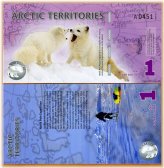 Arctic Fox Polymer Banknote - $1, 2012, UNC