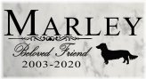Pawprints of Love: Personalized Outdoor Stone Marker for Your Beloved Dog