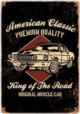 Heritage Wheels Metal Sign